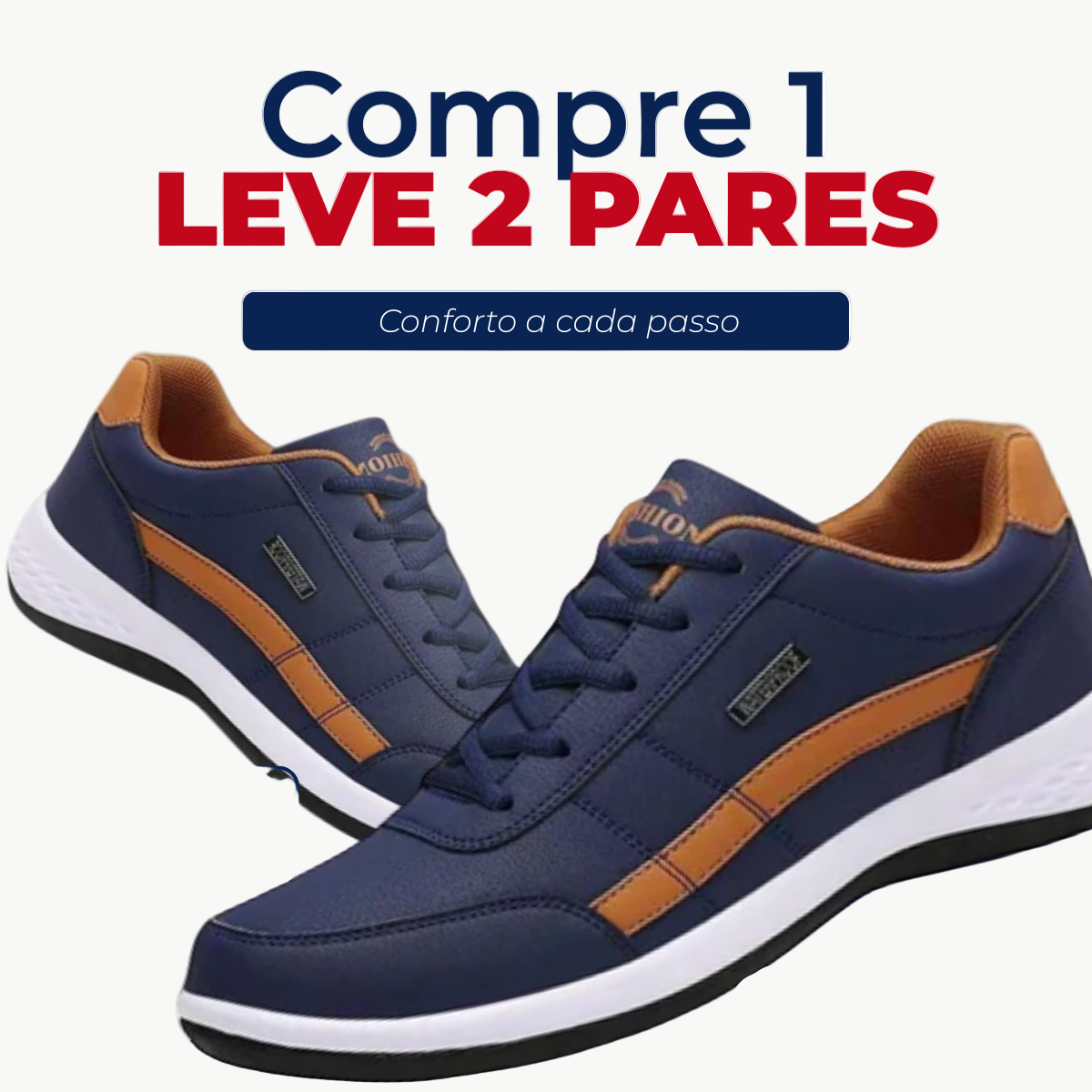 [COMPRE 1, LEVE 2] OrthoX – Tênis de Conforto Ergonômico para Alívio da Dor – Unissex