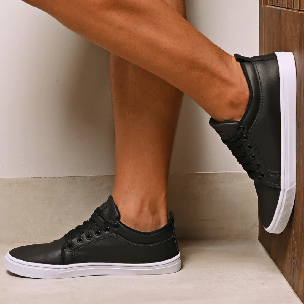 Tenis Sapatênis Casual Couro