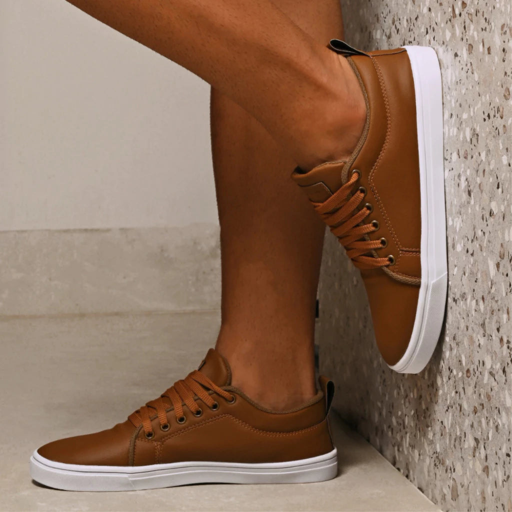 Tenis Sapatênis Casual Couro
