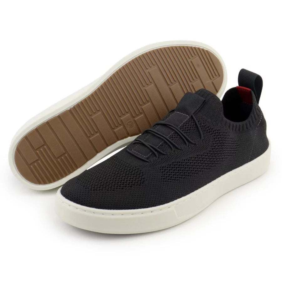 Sapatenis Tenis Masculino Casual Basico Calce Facil Knit Lançamento