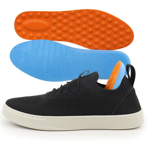 Sapatenis Tenis Masculino Casual Basico Calce Facil Knit Lançamento