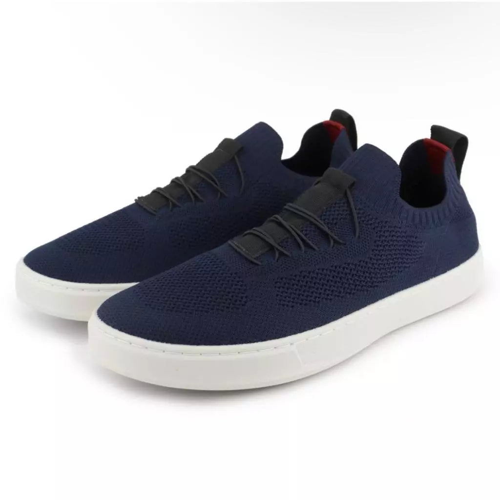 Sapatenis Tenis Masculino Casual Basico Calce Facil Knit Lançamento
