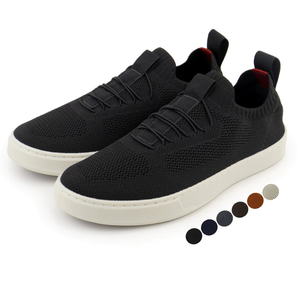 Sapatenis Tenis Masculino Casual Basico Calce Facil Knit Lançamento