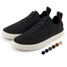 Sapatenis Tenis Masculino Casual Basico Calce Facil Knit Lançamento