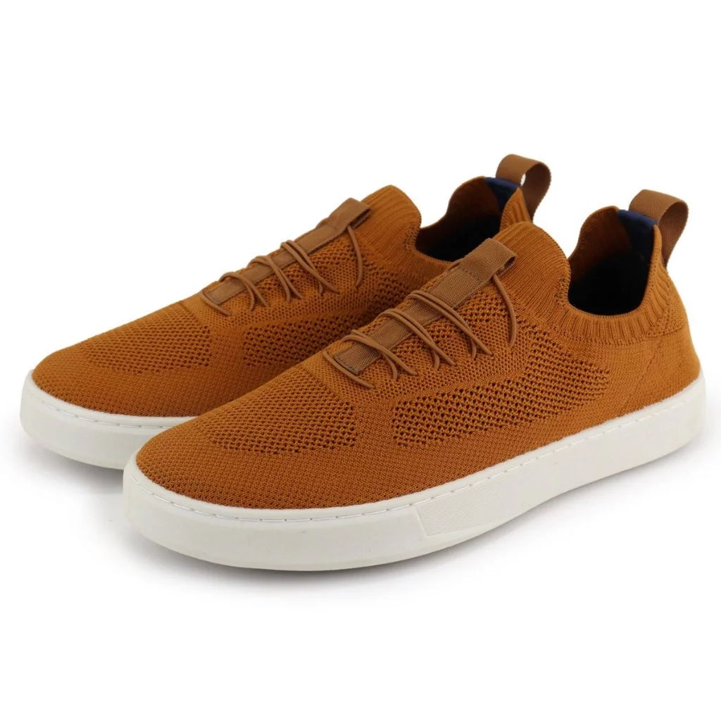 Sapatenis Tenis Masculino Casual Basico Calce Facil Knit Lançamento