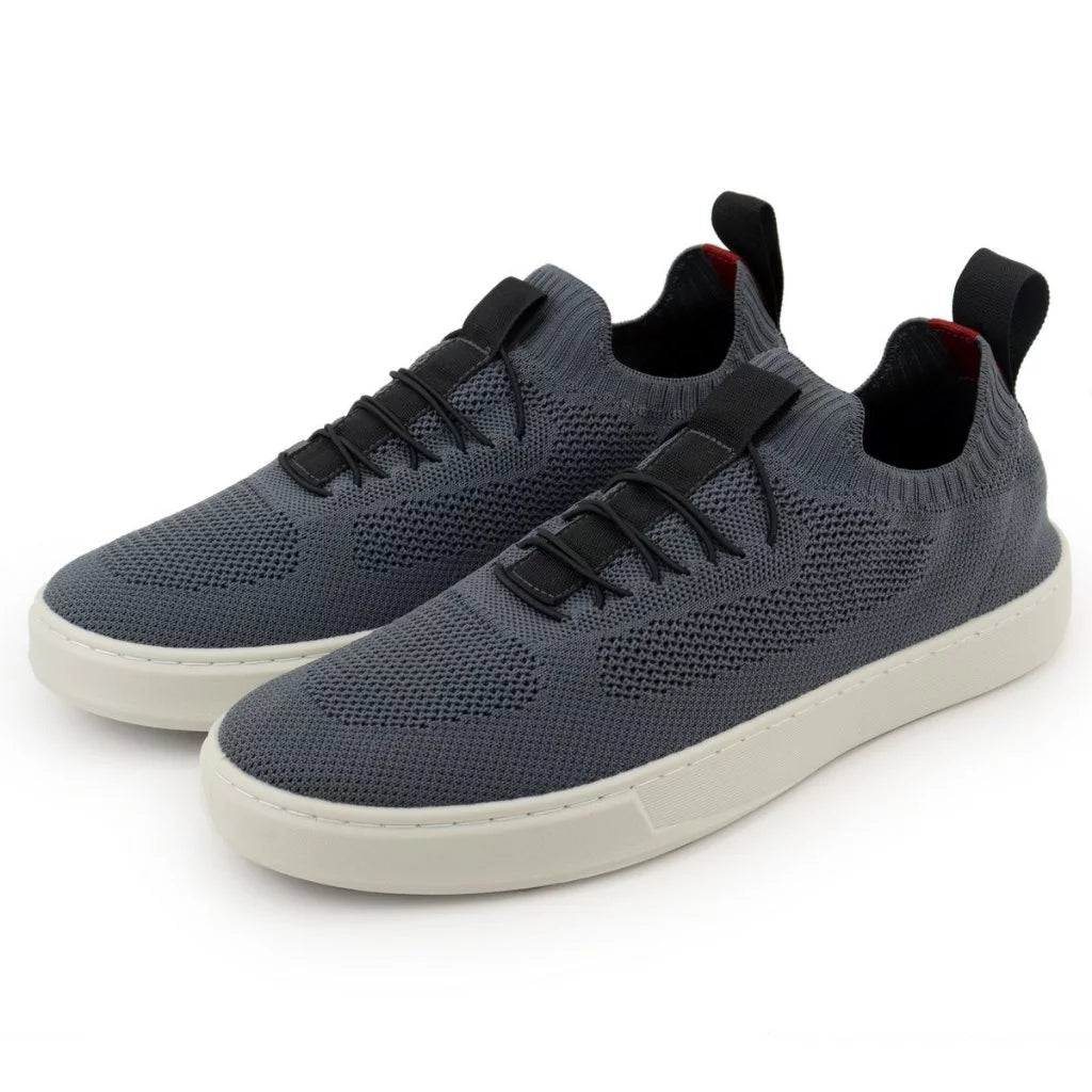 Sapatenis Tenis Masculino Casual Basico Calce Facil Knit Lançamento