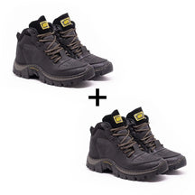 Kit 2 Bota Masculina Cano Medio Botina Resistente